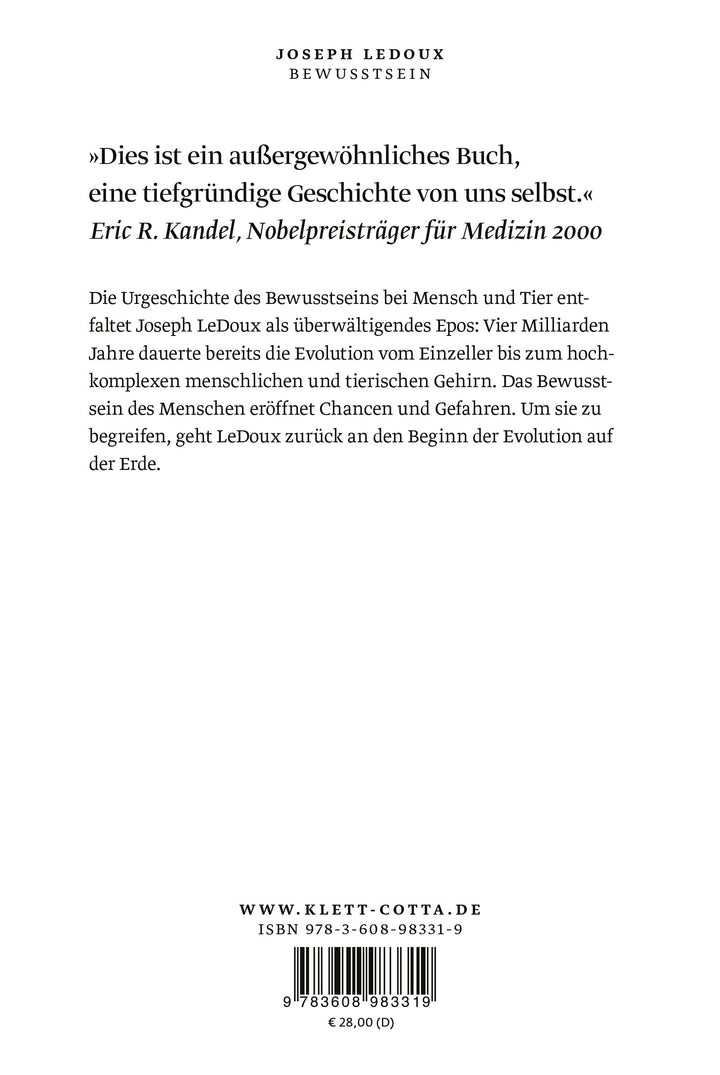 Bewusstsein | Ledoux, Joseph
