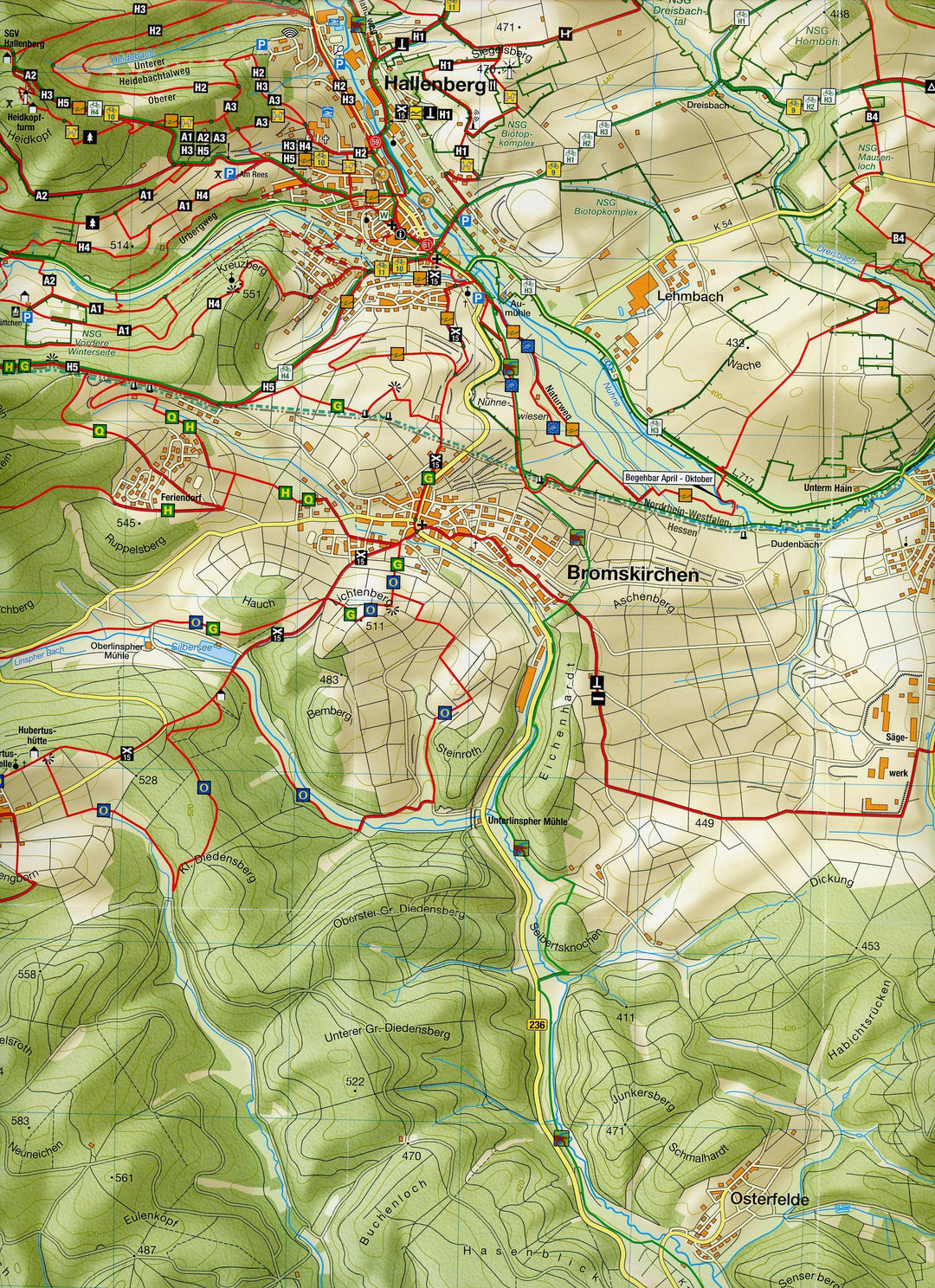 Wanderkarte Hallenberg 1:25 000 | -