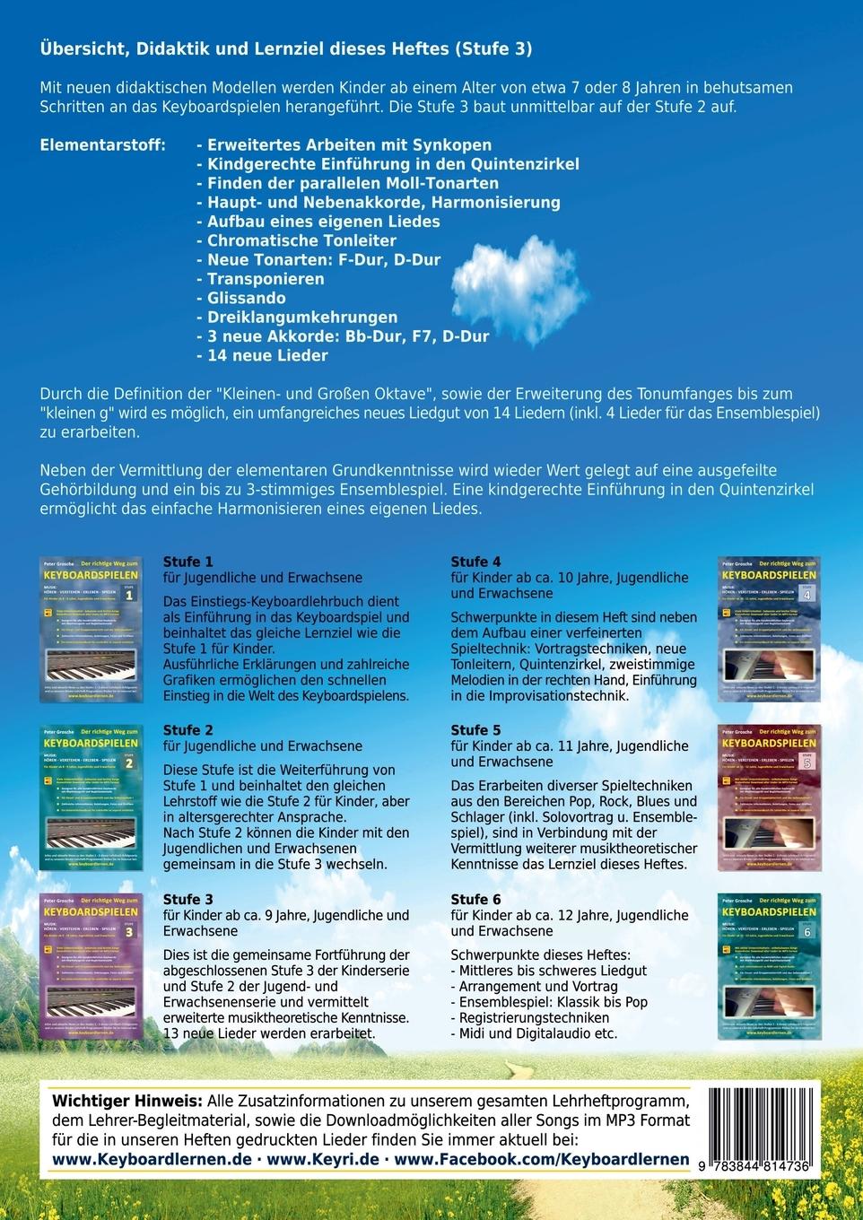 Der erste Weg zum Keyboardspiel (Stufe 3) | Grosche, Peter