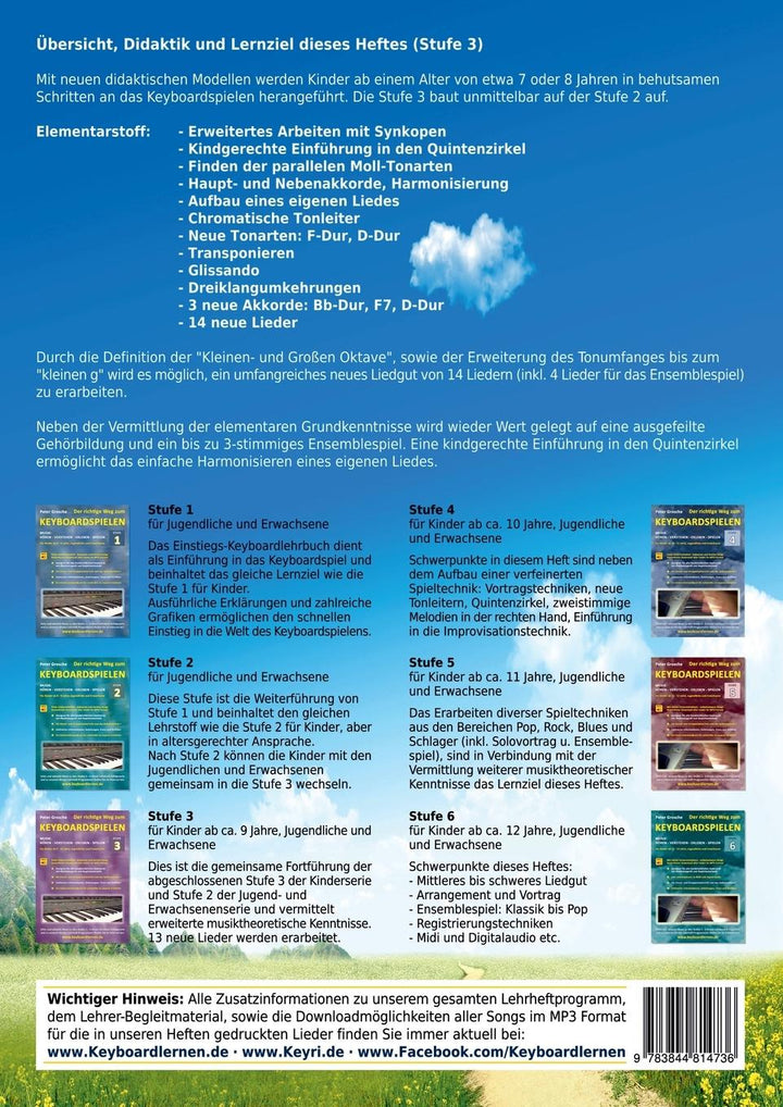 Der erste Weg zum Keyboardspiel (Stufe 3) | Grosche, Peter