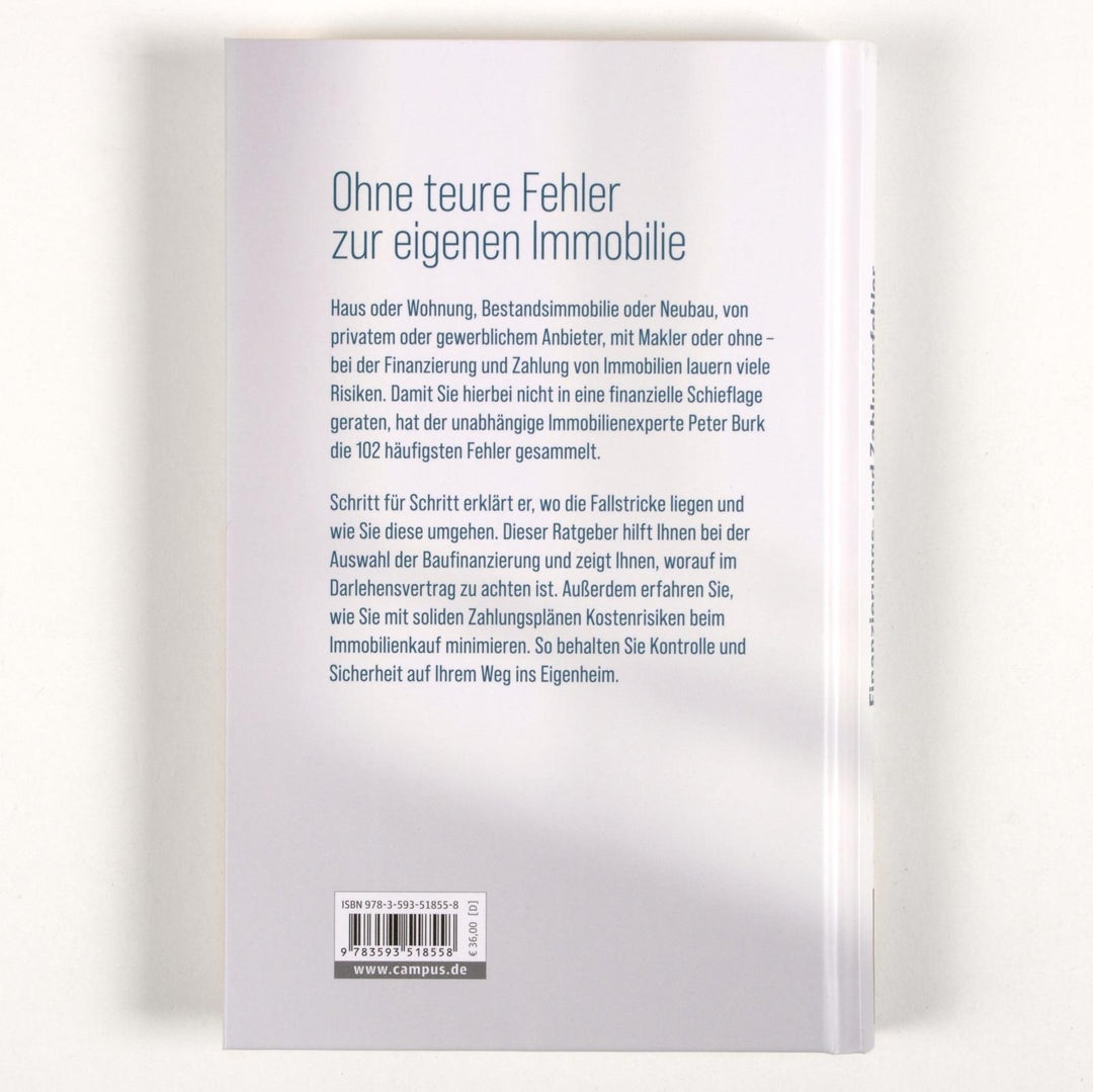 Finanzierungs- und Zahlungsfehler beim Immobilienkauf | Burk, Peter