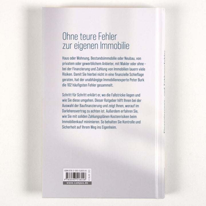 Finanzierungs- und Zahlungsfehler beim Immobilienkauf | Burk, Peter