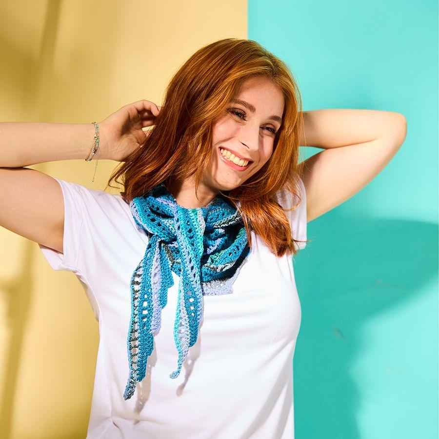 Luftig leichte Mini-Tücher häkeln | Hug, Veronika