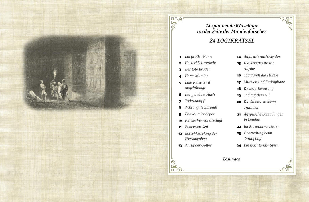 Der Fluch der Mumie Adventskalender der Logikrätsel | Kiefer, Philip