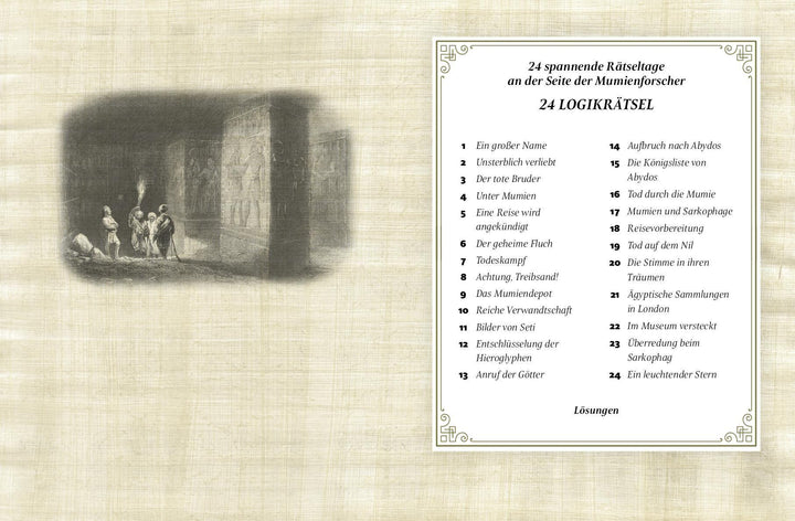 Der Fluch der Mumie Adventskalender der Logikrätsel | Kiefer, Philip