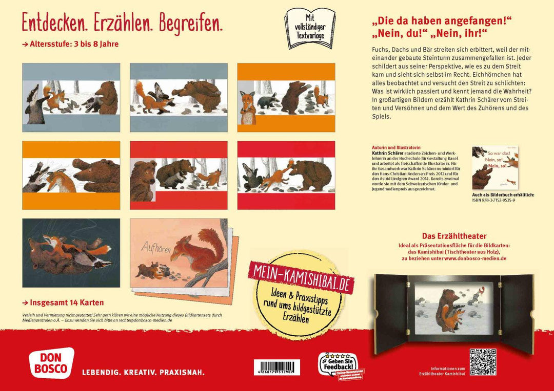 So war das! Nein, so! Nein so! Kamishibai Bildkartenset | Schärer, Kathrin