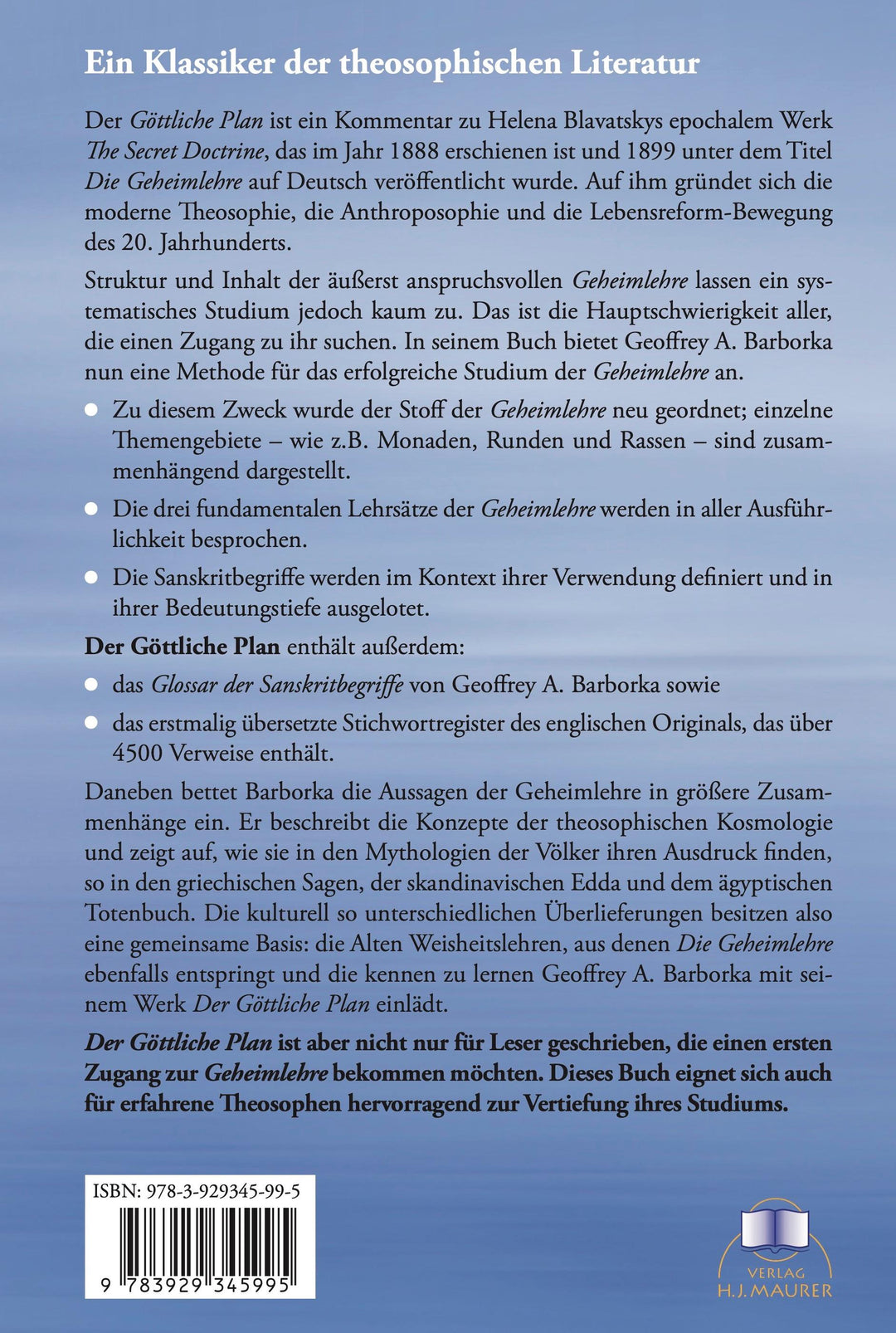 Der Göttliche Plan | Barborka, Geoffrey