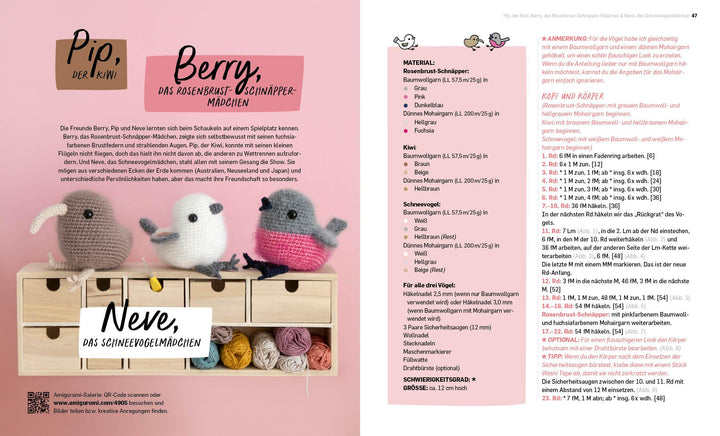 Alle meine Federfreunde: Kunterbunte Amigurumis häkeln | Flamingo, Pfau, Pap...