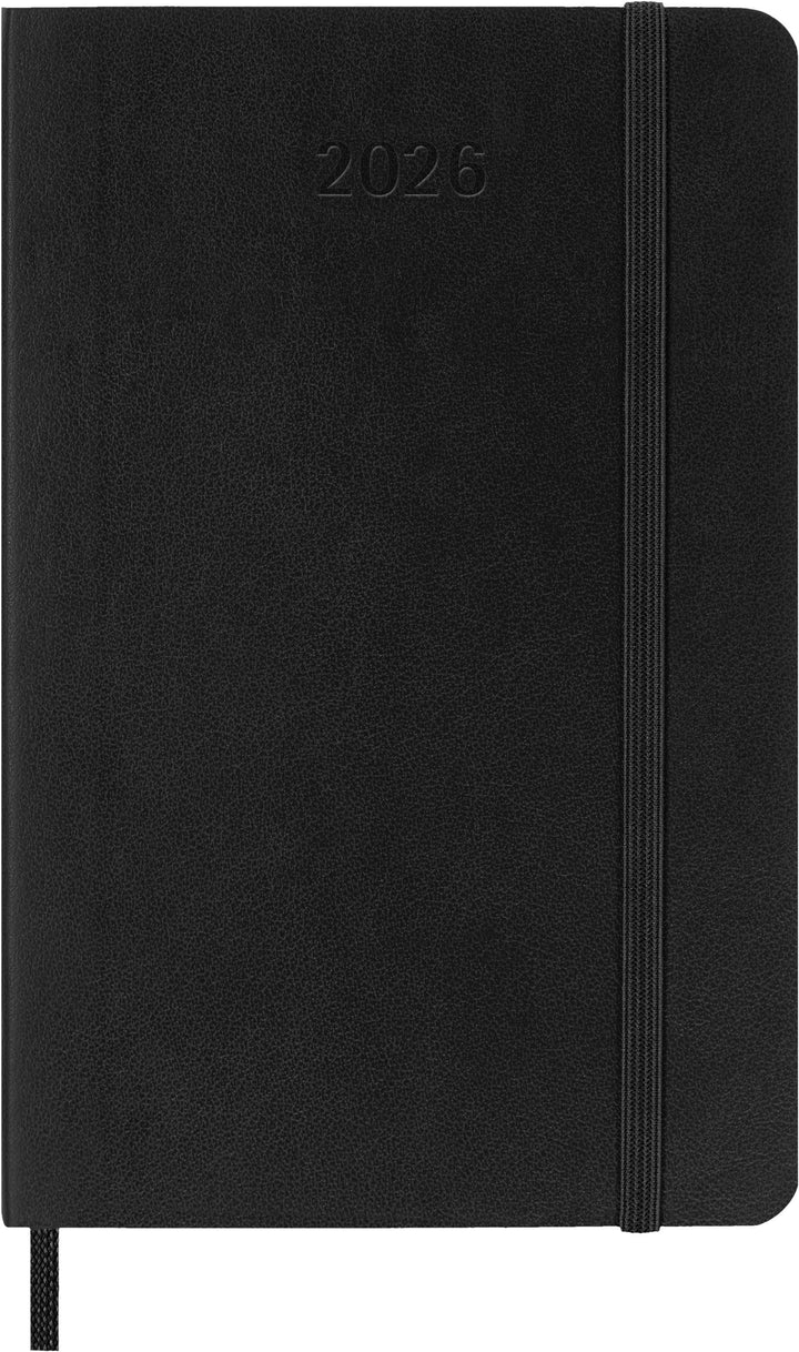 Moleskine 12 Monate Wochen Notizkalender 2026, Pocket/A6, 1 Wo = 1 Seite, re...