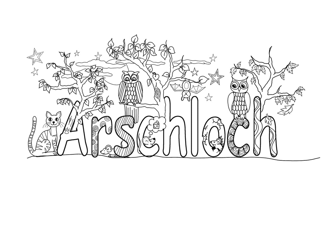 Das Malbuch für Erwachsene: Fluch Dich frei | -