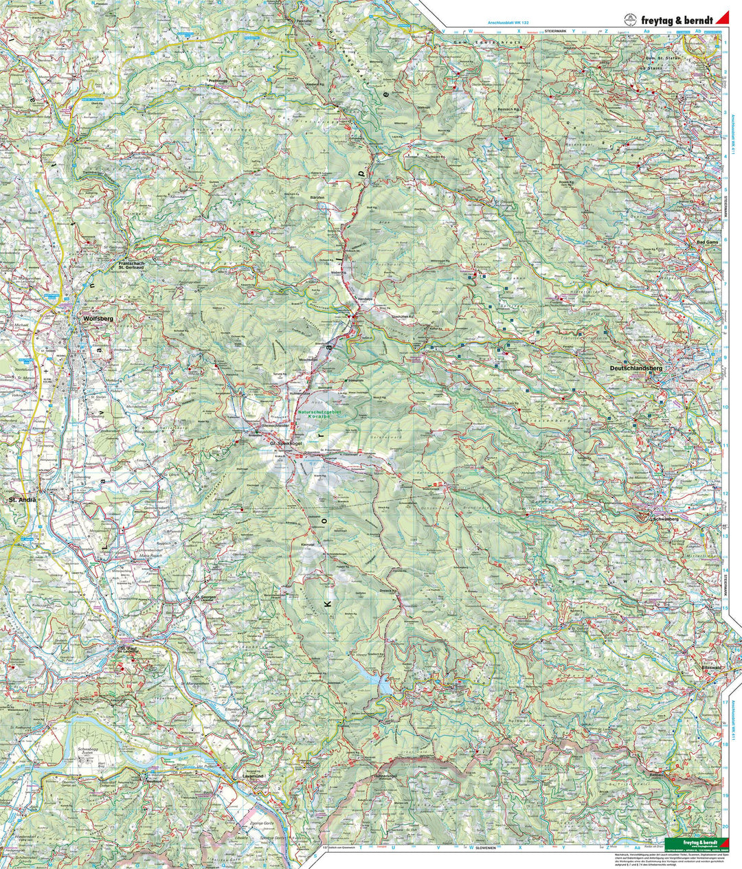 Saualpe - Lavanttal - Koralpe - Region Schilcherheimat 1 : 50 000. WK 237 | -