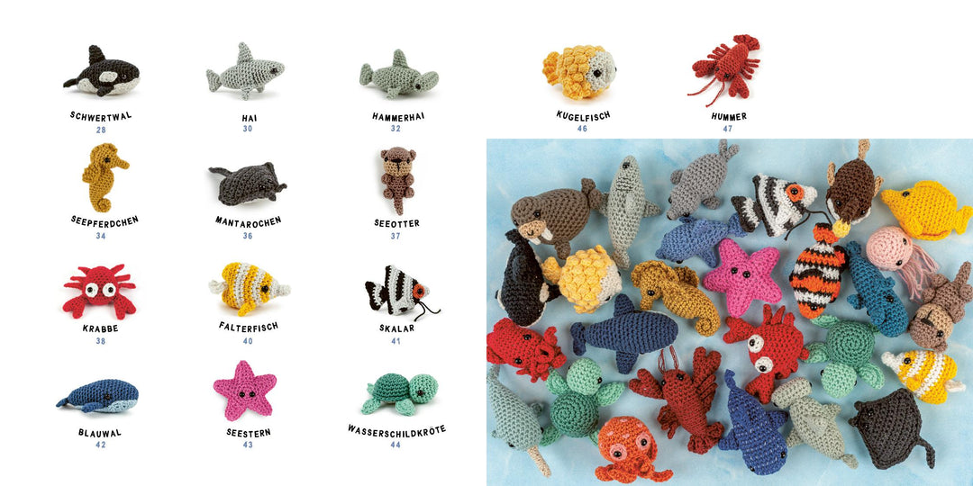 Mini-Amigurumis - süße Meeresbewohner | Abbondio, Sarah