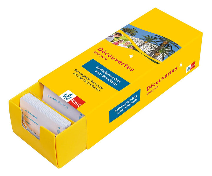 Découvertes Série Jaune 4. Vokabel-Lernbox zum Schulbuch | -