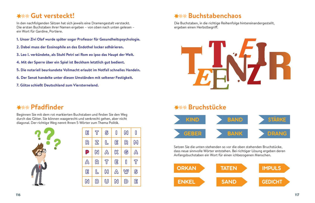 Sei schlau wie Einstein! - Denksport & Knobeleien für Erwachsene | -
