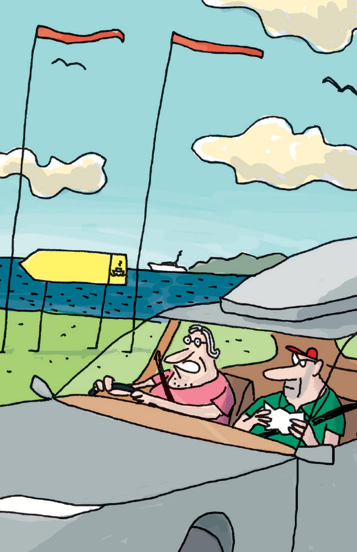 'Warte mal, hab ich zu Hause mein Buch zugemacht?' | -