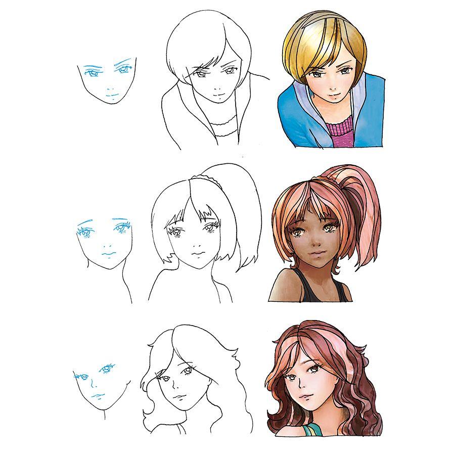 1000 Manga Motive zeichnen | Keck, Gecko