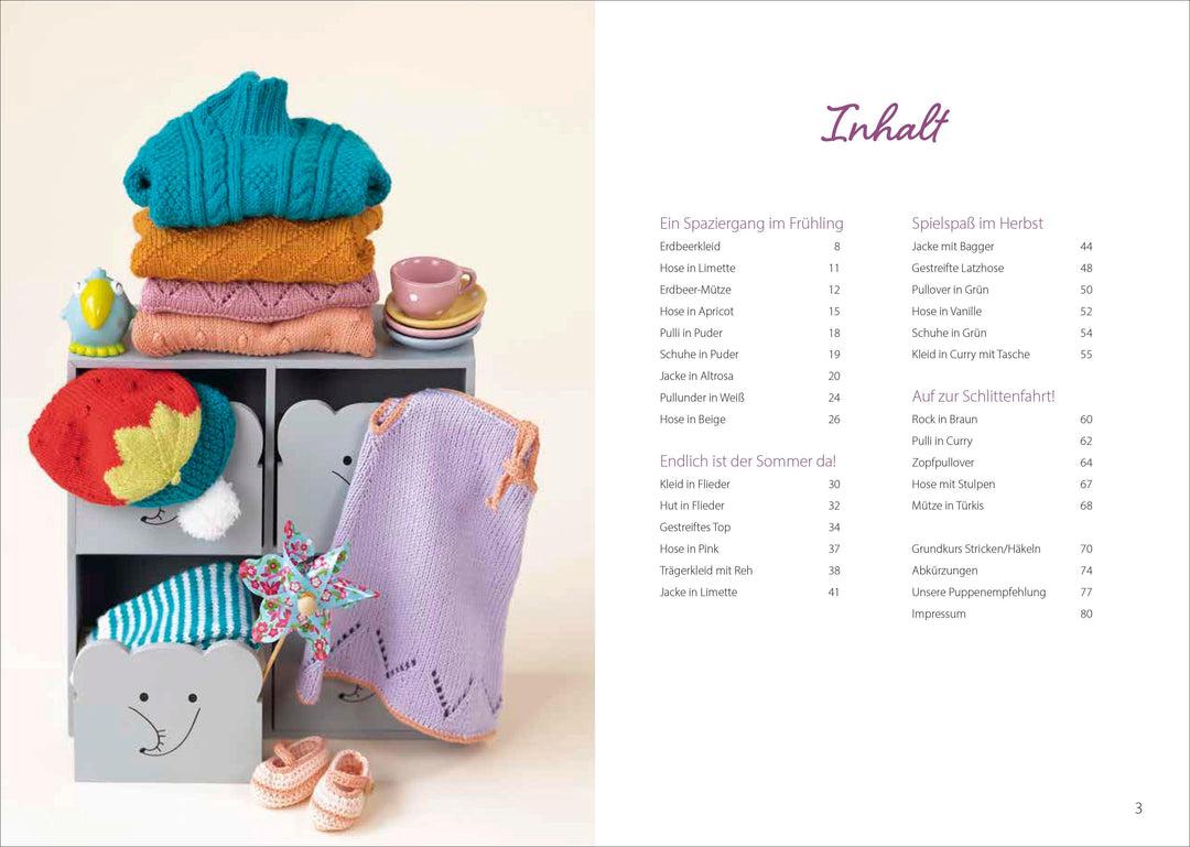 Niedliche Puppenkleidung stricken | Vogl, Jutta