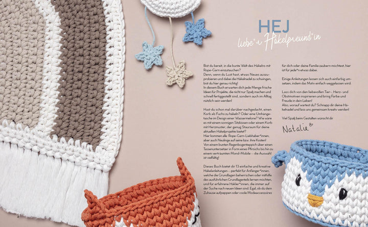 Häkeln mit Rope-Garn super easy - Sweet & Simple | Nar, Natalie