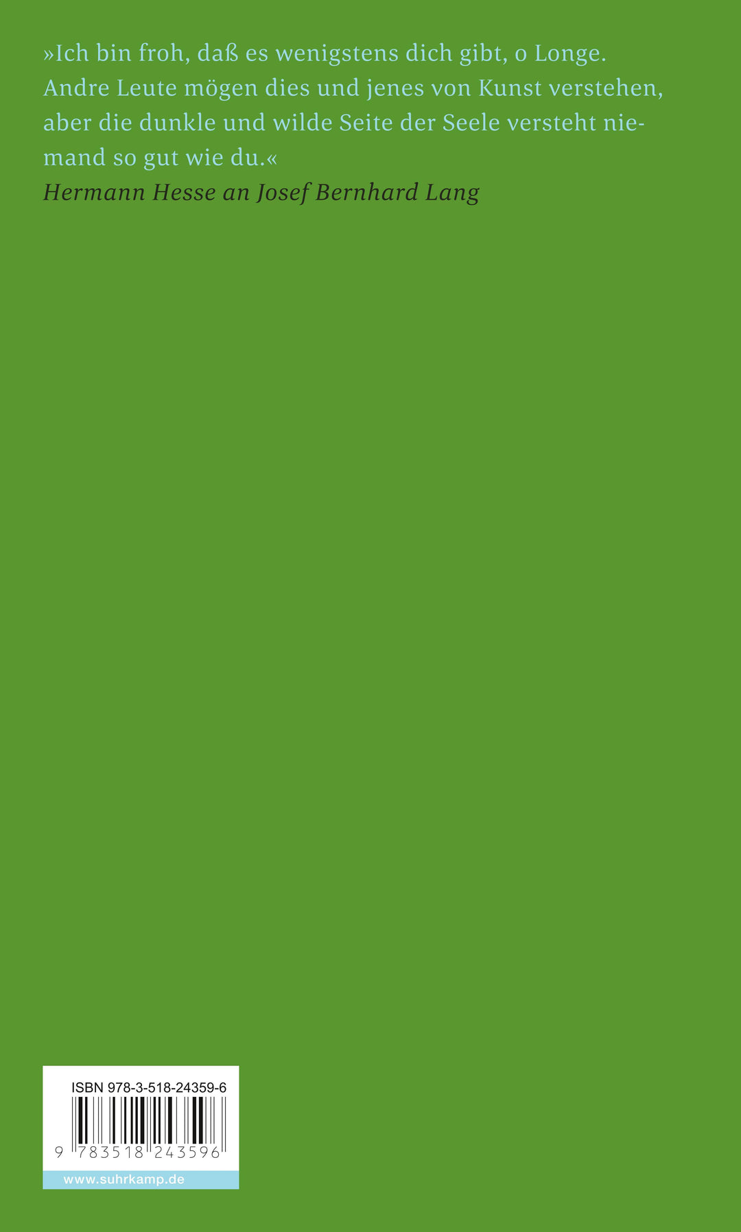 'Die dunkle und wilde Seite der Seele' | Hesse, Hermann | Lang, Josef Bernhard