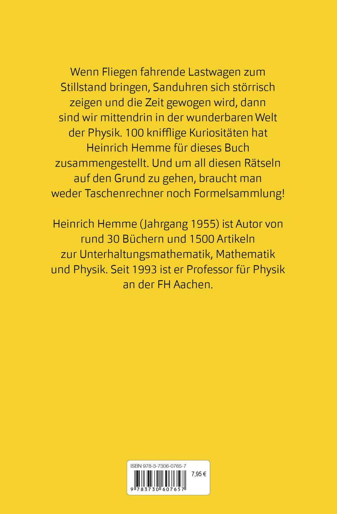 100 physikalische Kopfnüsse | Hemme, Heinrich