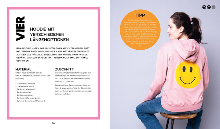 Happy Sweater nähen - Siebdrucken super easy! Mit 50 Motivvorlagen von @akko...