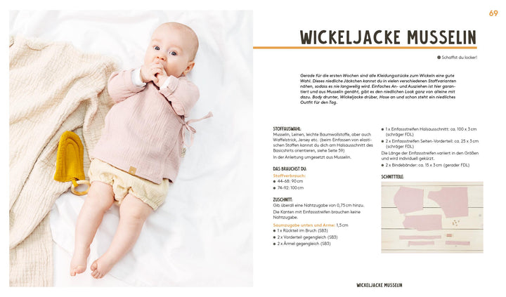 Hej. Babymode - Erstausstattung im Skandi-Look nähen | JULESNaht