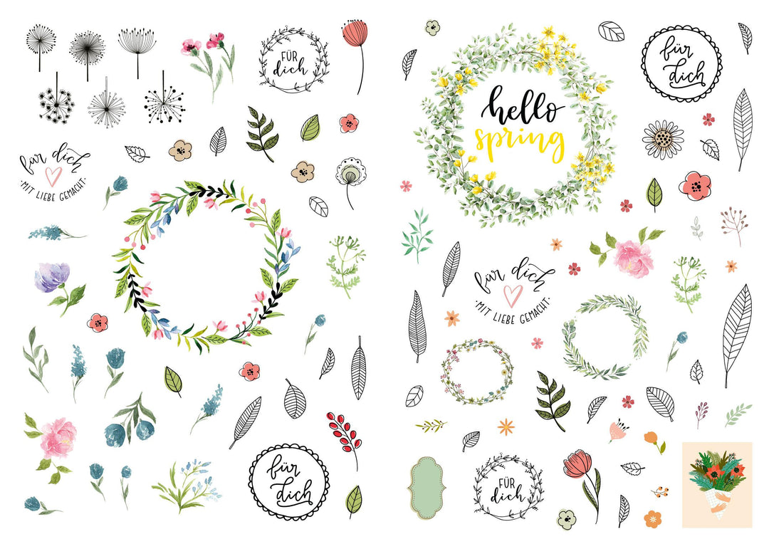 Frühlings-Sticker-Traum | -