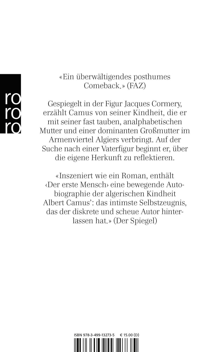 Der erste Mensch | Camus, Albert
