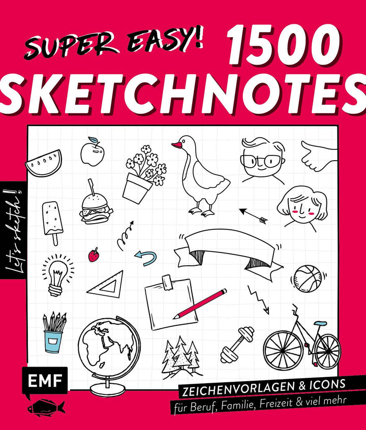 Let's sketch! Super easy! 1500 Sketchnotes | -