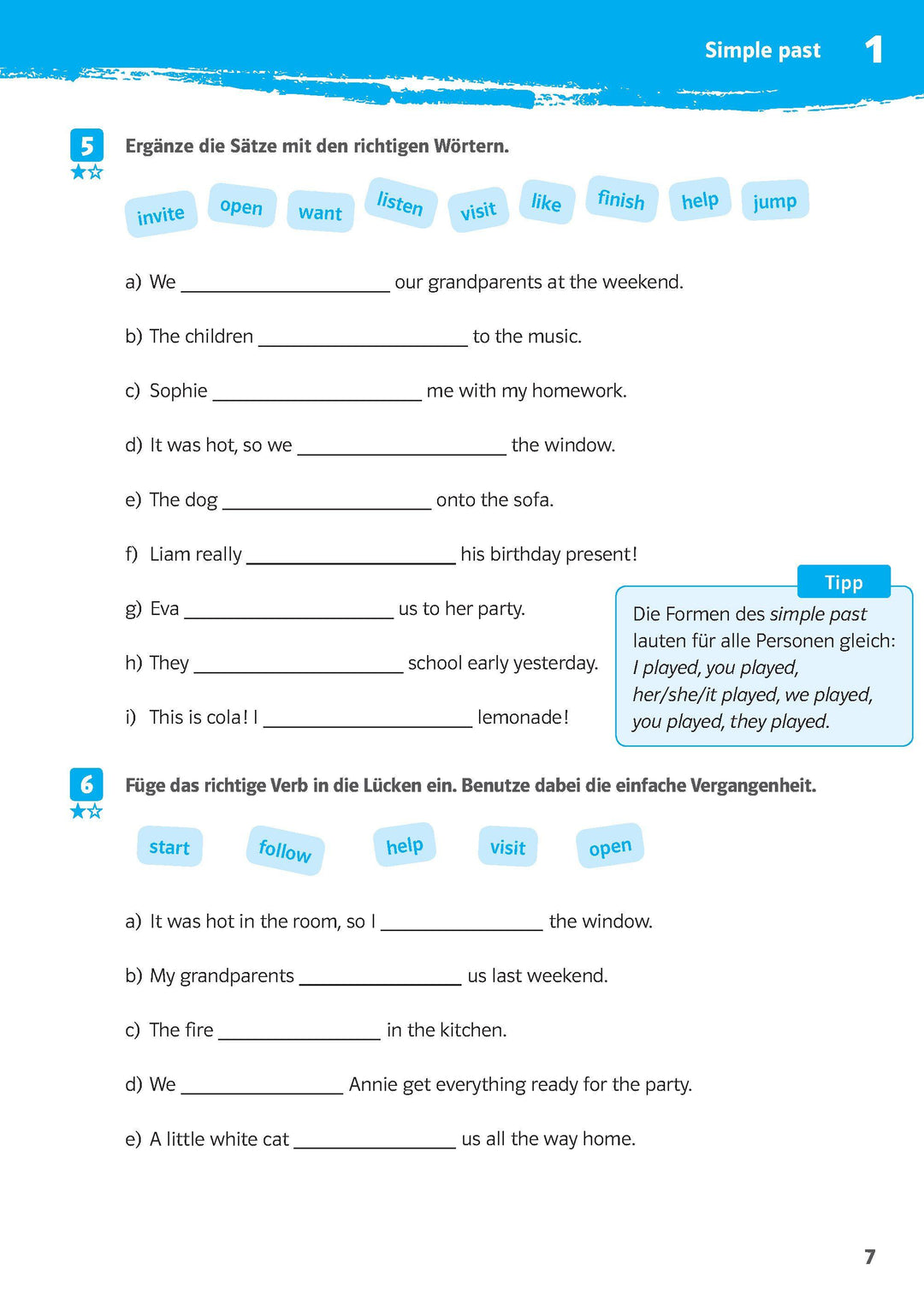 10-Minuten-Training Simple Past und Present Perfect. Englisch 6./7. Klasse | -