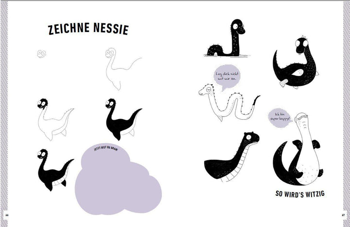 Witzige Fabelwesen zeichnen. Von Alraune bis Zombie | Kim, Heegyum