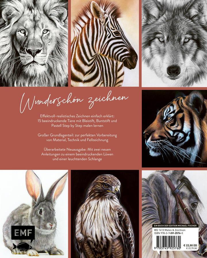Zeichnen - Das große Buch der Tierporträts | Boehmer-Hoops, Susanne