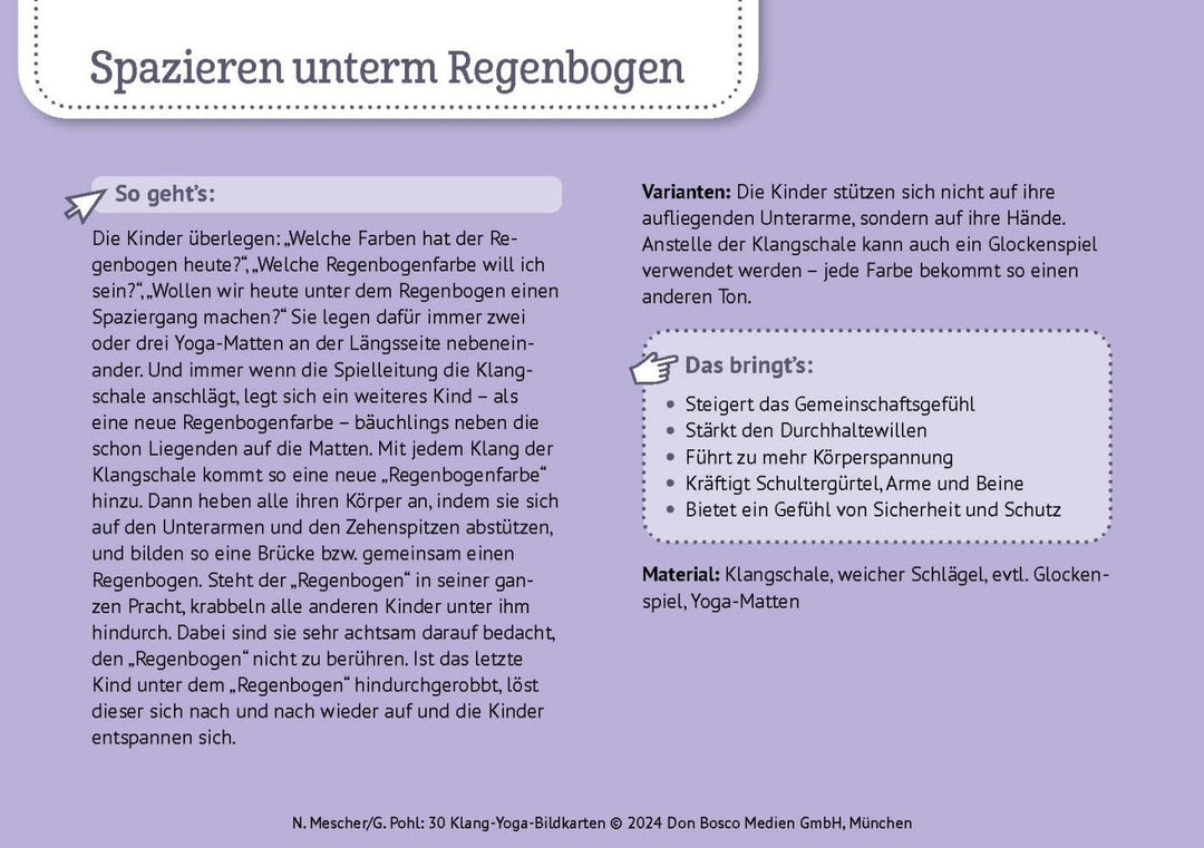 30 Klang-Yoga-Bildkarten | Mescher, Nadine