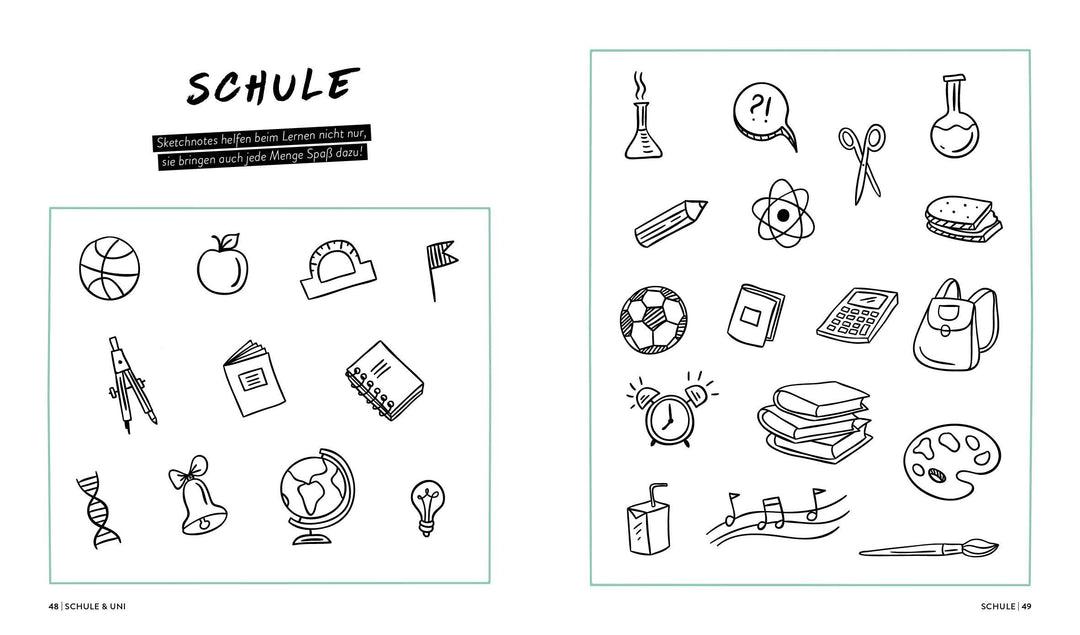 Let's sketch! Super easy! 1500 Sketchnotes | -