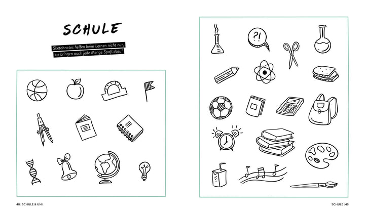 Let's sketch! Super easy! 1500 Sketchnotes | -