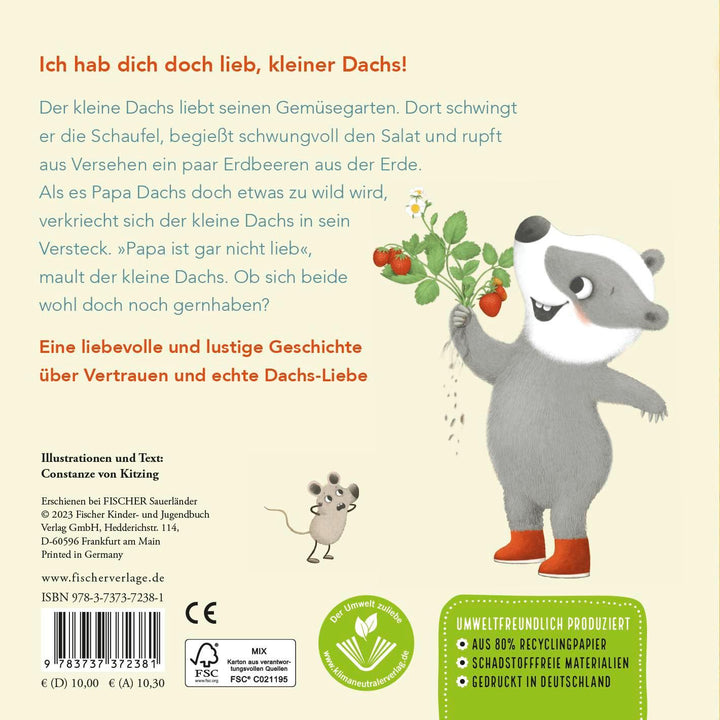 "Ich hab dich lieb", sagt der kleine Dachs | Kitzing, Constanze Von