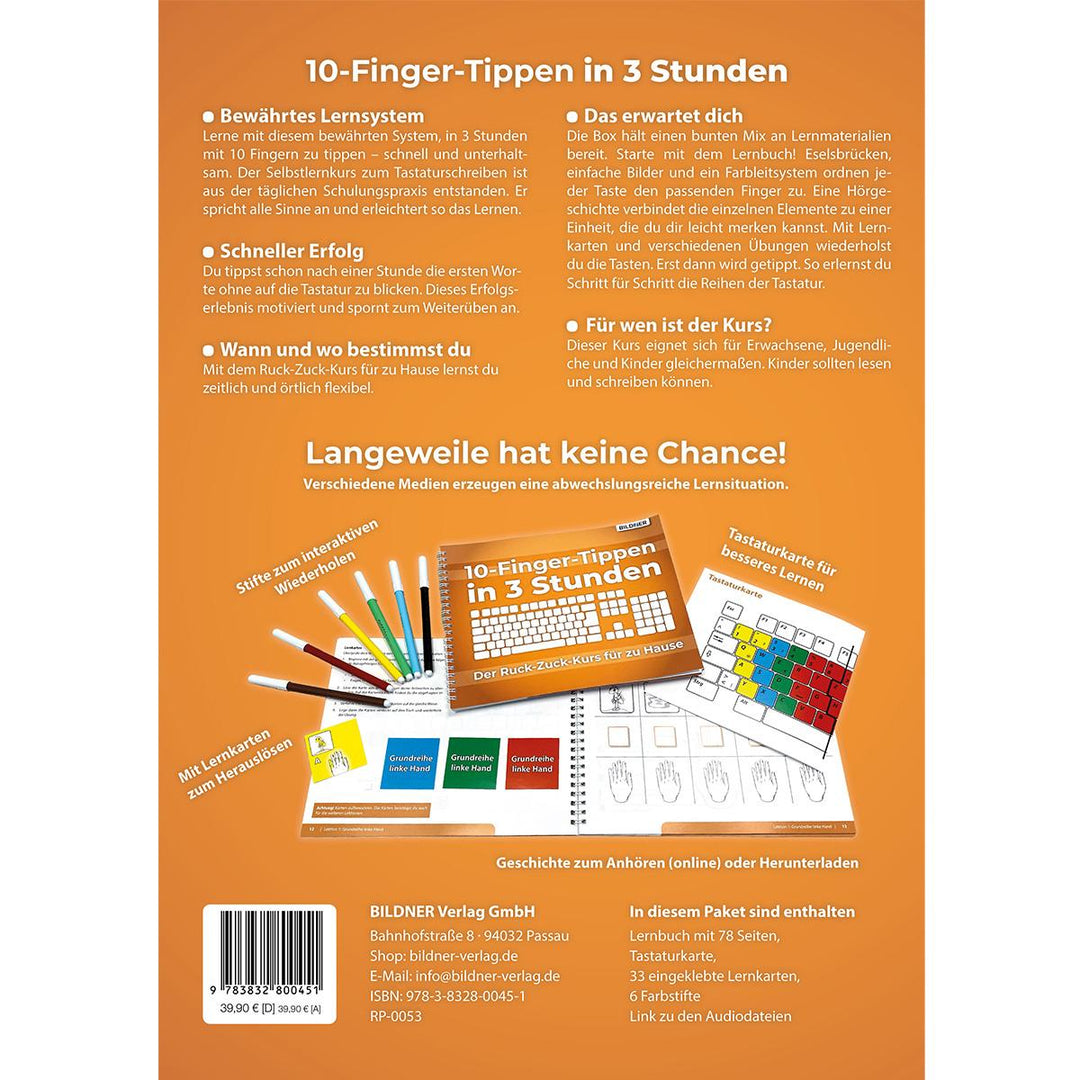 10-Finger-Tippen in 3 Stunden | Bildner, Christian