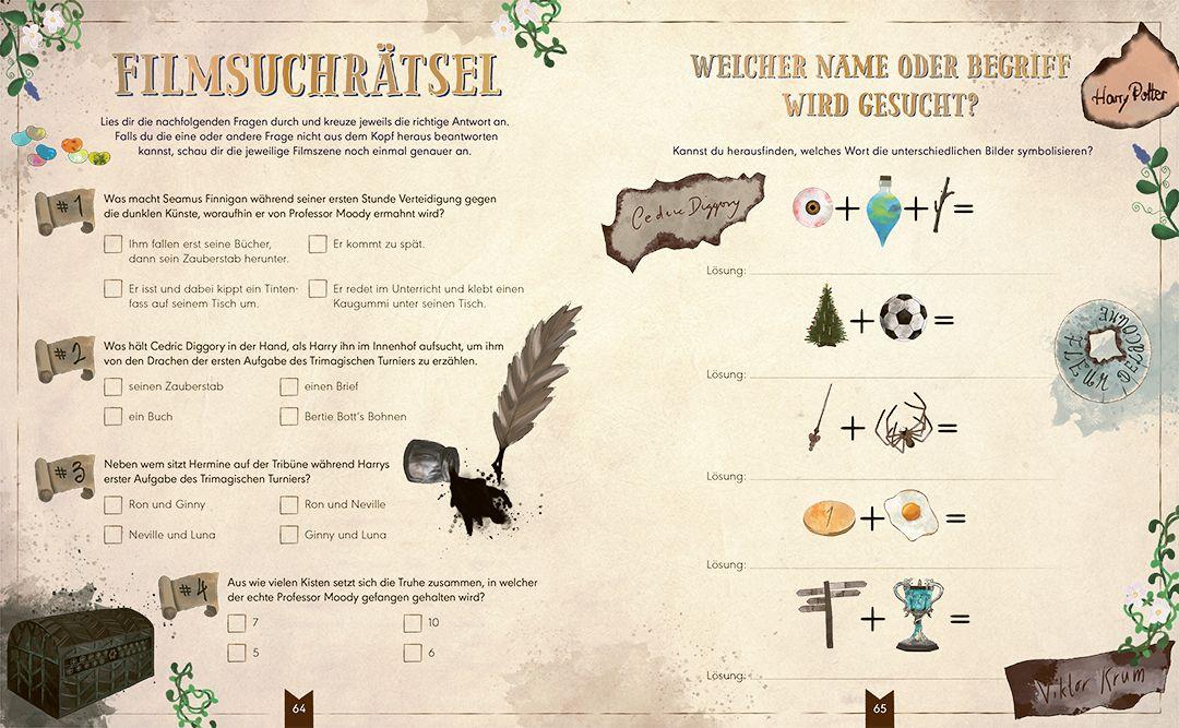 Das inoffizielle Film-Rätselbuch für Potter-Fans. Über 100 Rätsel, Quizfrage...