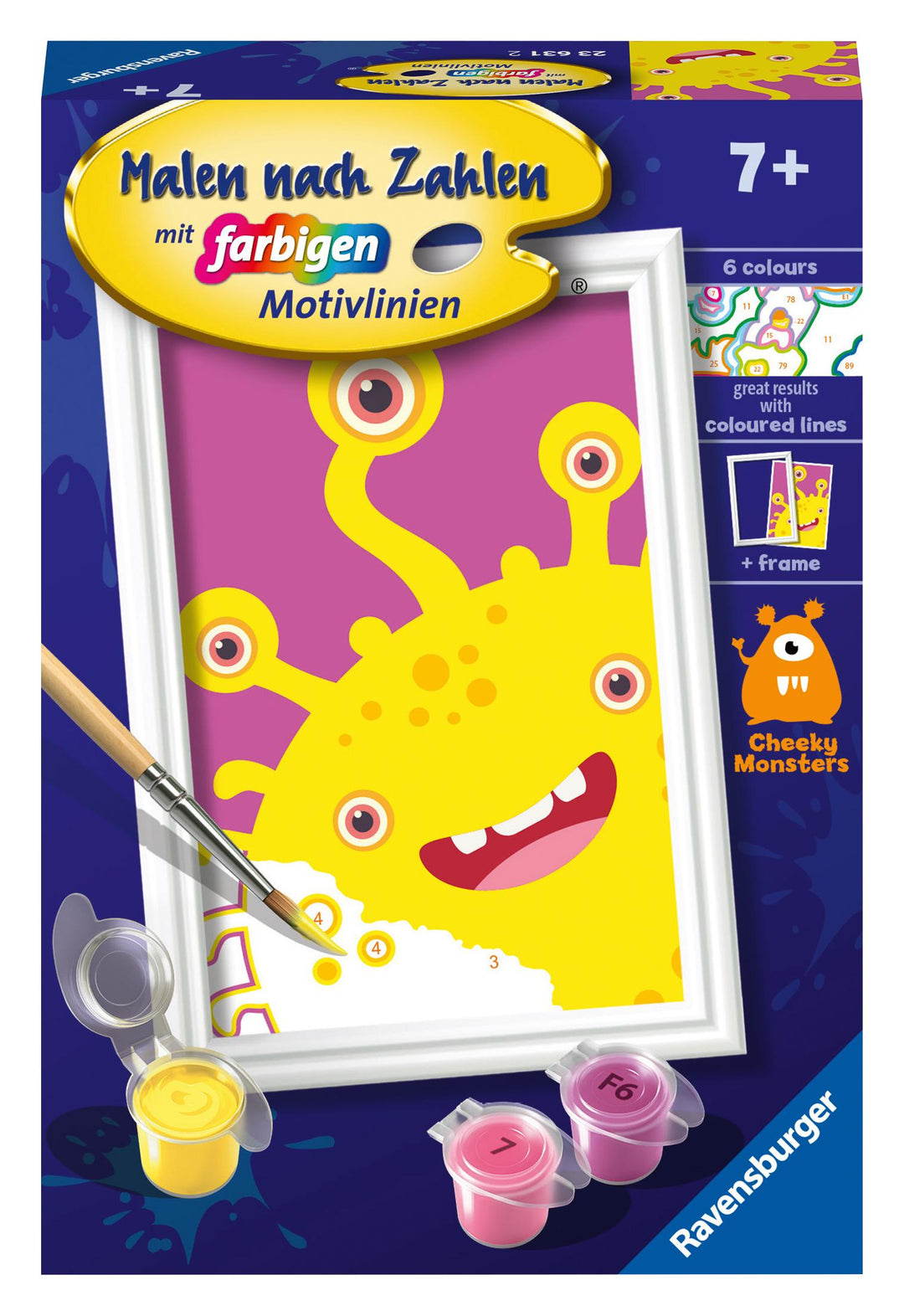 Ravensburger Malen nach Zahlen 23631 - Gelbes Monster - Kind | -