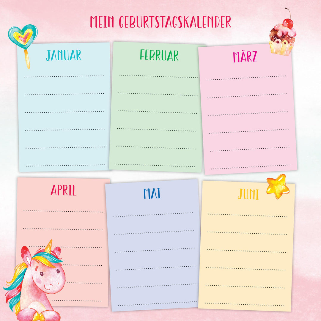 Meine Kindergartenfreunde - Einhörner | -