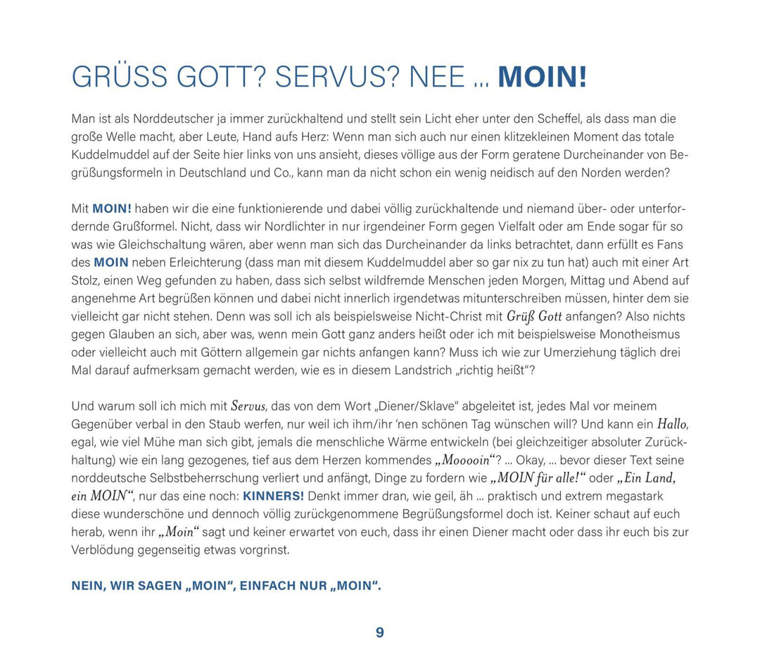 Das große Buch MOIN - Alles über Krabben, Klönschnack & Kultur aus dem Moinl...