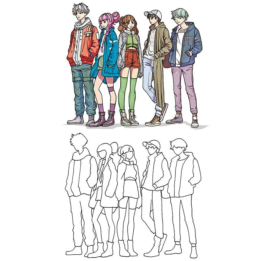 1000 Manga Motive zeichnen | Keck, Gecko