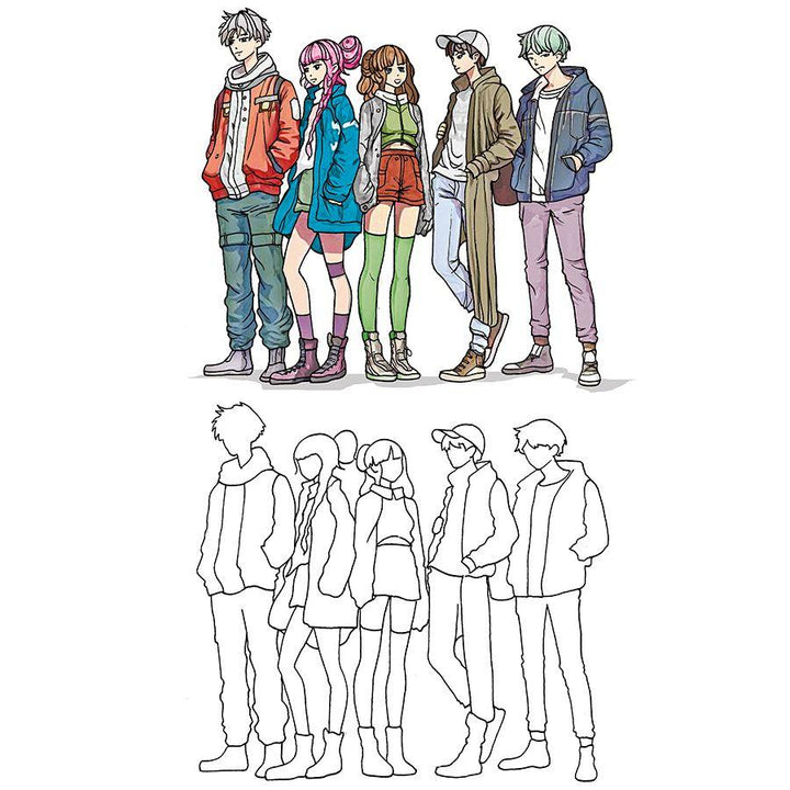 1000 Manga Motive zeichnen | Keck, Gecko