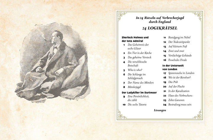 Sherlock Holmes' Adventskalender der Logikrätsel | Kiefer, Philip