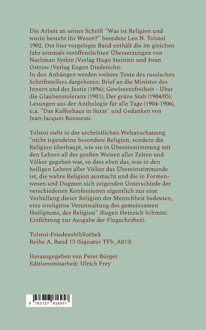 Was ist Religion? | Tolstoi, Leo N.