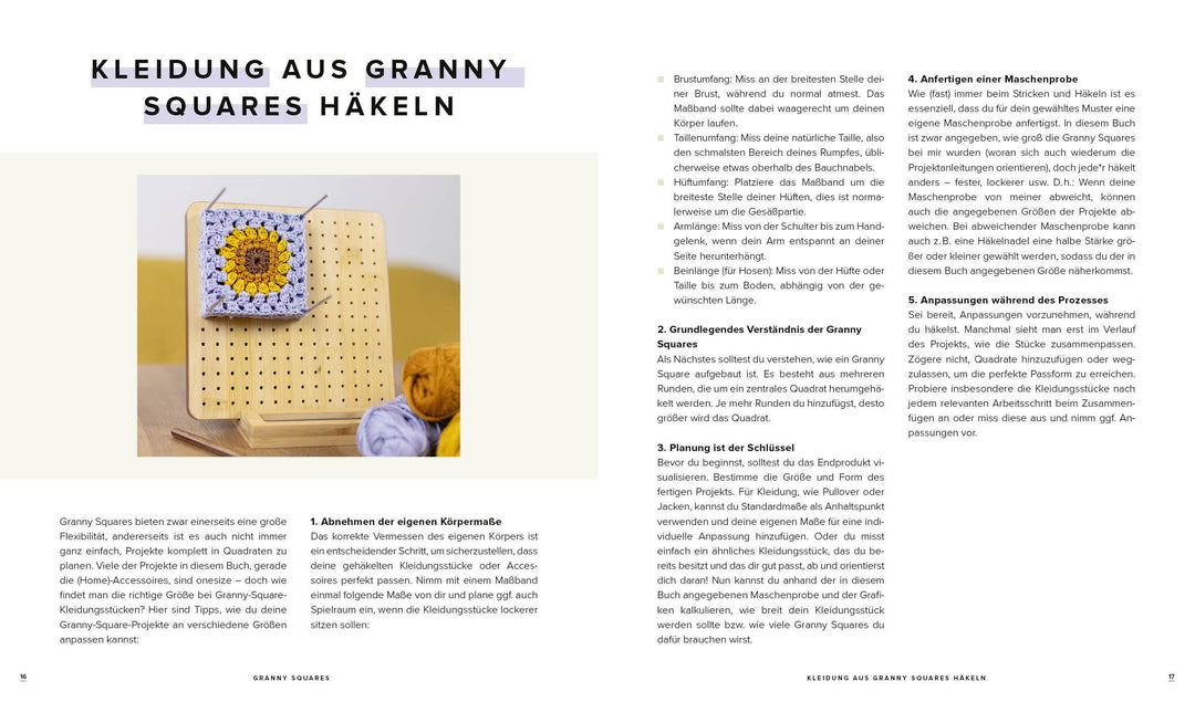 Quadratisch, praktisch, Granny Squares! 15 Häkelprojekte | 40 Muster | 1000 ...