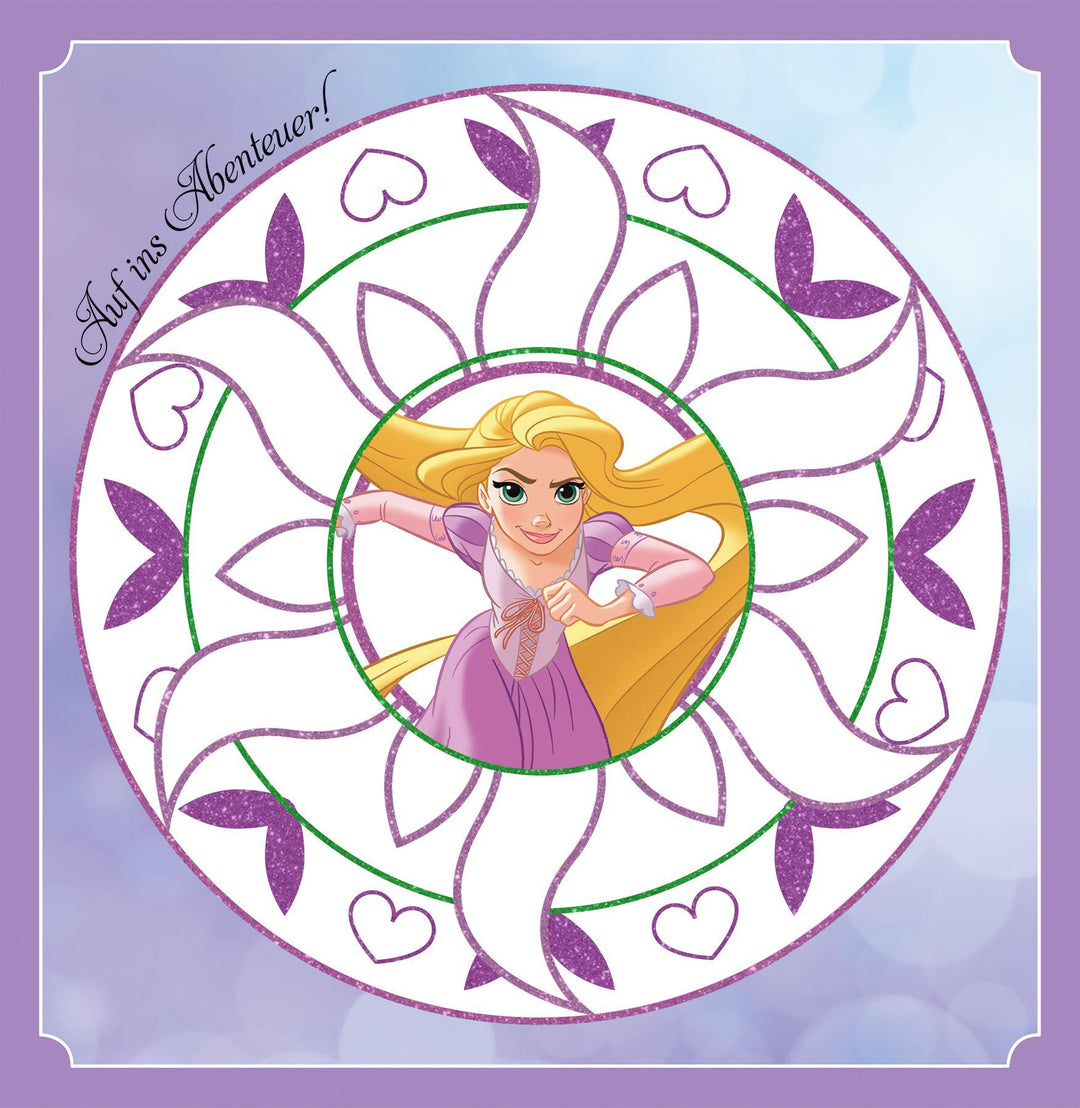 Disney Prinzessin: Meine Glitzer-Mandalas zum Ausmalen | -