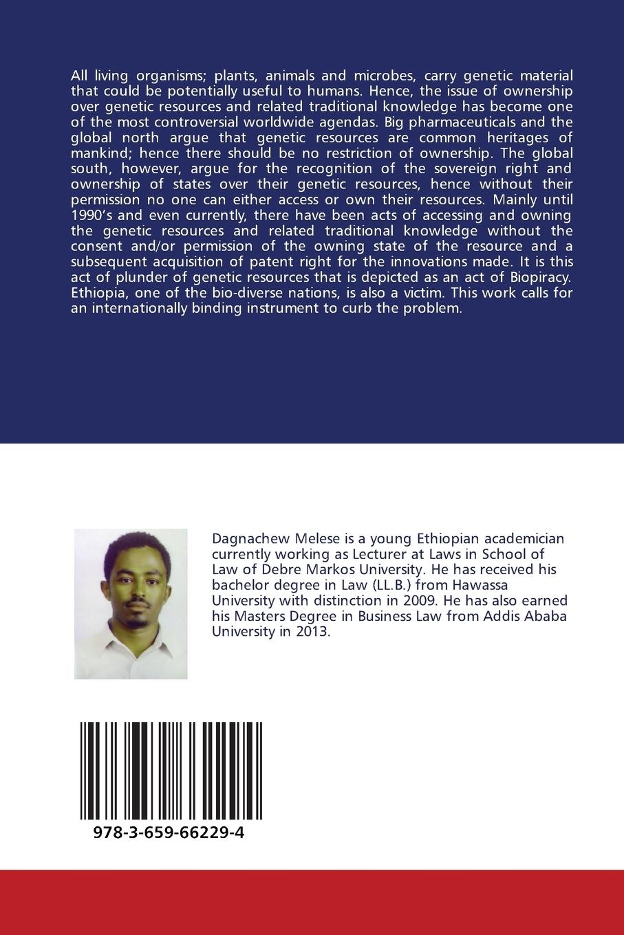 Biopiracy: International Perspective and the Case of Ethiopia | Tefera, Dagn...