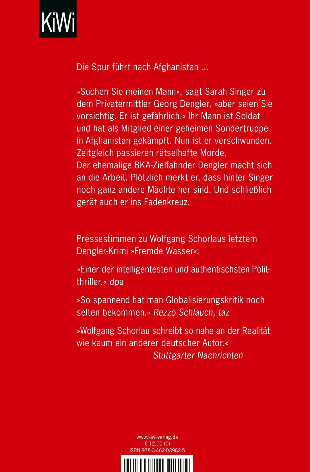 Brennende Kälte | Schorlau, Wolfgang