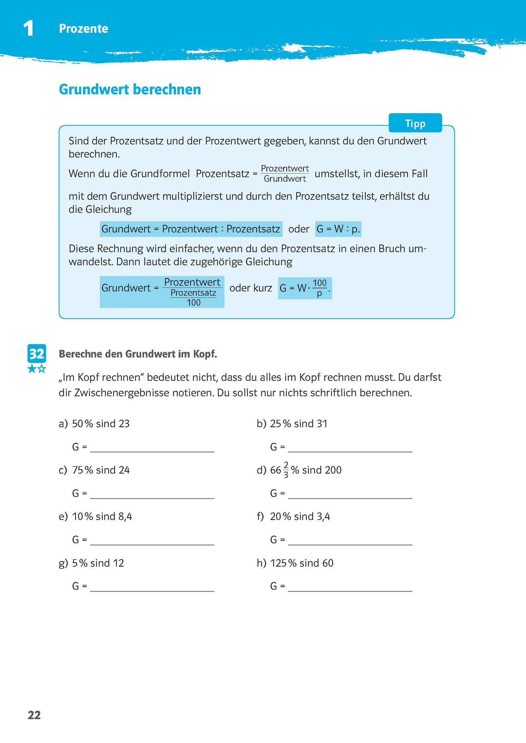 10-Minuten-Training Prozente und Zinsen. Mathematik 6.-8. Klasse | -